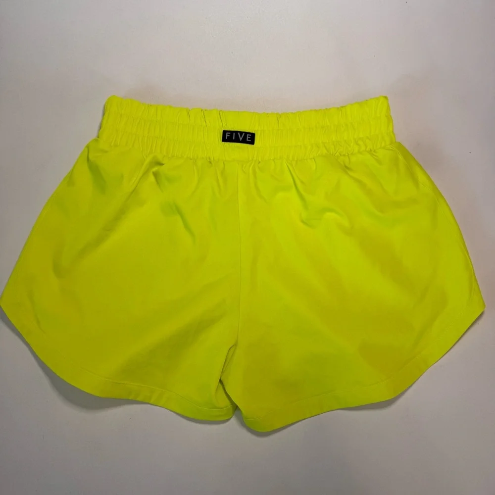 Five The Label Neon Yellow Shorts Women's XS - Picture 2 of 5